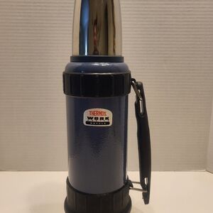 Thermos Work Series Bottle - Insulated Gun Metal Blue 40 oz Thermax #2520.